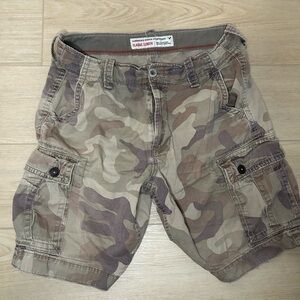 Y2K American Eagle Camo Cargo Shorts